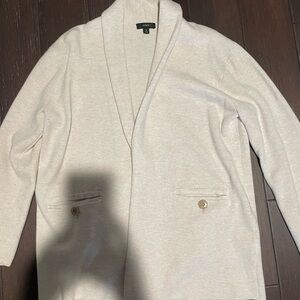 Jcrew Cozy Cream Cardigan with Button Details